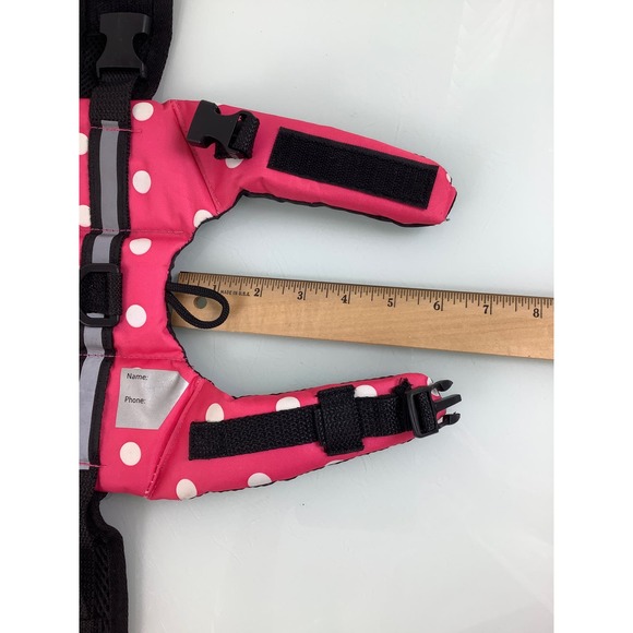 Paws Aboard Polka dots Life Jacket for Dog pink SZ XS NWOT - Picture 12 of 12